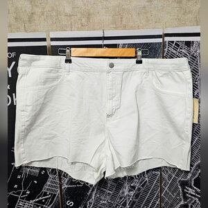 White Women's Denim Cutoff Shorts